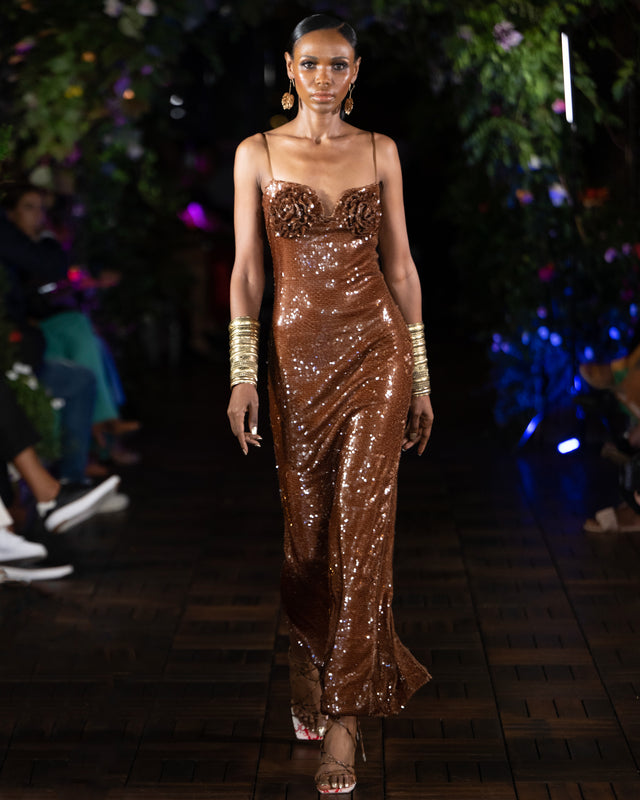 Bronze/Brown Sequin Dress
