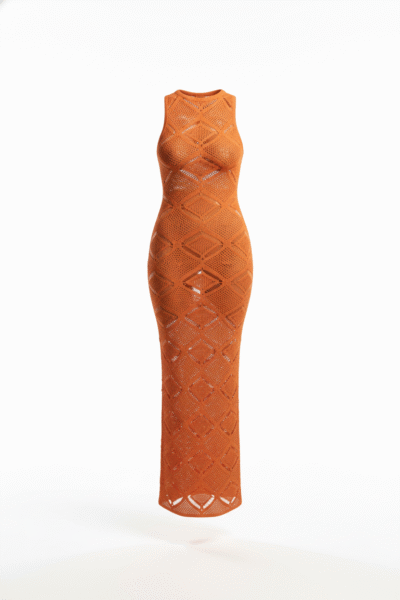 Aperol Diamond Maxi Dress